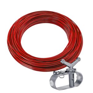 Pool Cover Cable Winch Kit Hot Spring Plastic Coated Steel Fastener for Securing Above Ground Swimming Pools 100ft