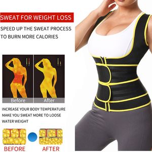 Aiithaug sauna terleme şekillendirici korseler kadınlar shapewear açık büst spor salonu üstleri 2 dış kemer tankı üstleri ile zayıflama korse