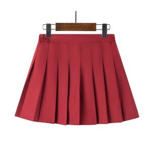 Girls Skirt Solid Color Skirts for Kids Children Pleated Skirt Summer 2023 College Style School Plaid Teenager Skirt Clothing
