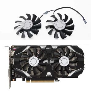 Pedler HA8010H12FZ 75 mm 2pin GTX1050TI GPU Koeler Çift Fan Voor MSI GEFORCE GTX 1050TI GTX1050TI4GTOC Grafische Kaart Koeling