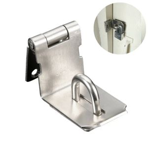 90 Degrees Door Lock Buckle Hasp Staple Gate Door Shed Latch Lock Plate Door Latch Clasp For Padlock Security