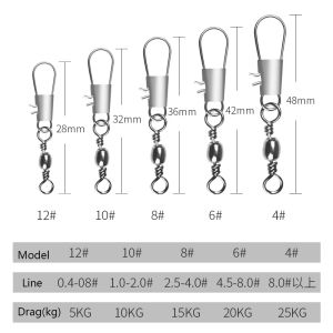 50PCStype B -anslutningsstift Metall Swivel med Snap Fishhook Lure Fishing Accessorie