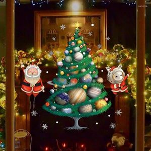 Decorazione per feste di Natale Decali delle pareti Decorazioni Dispositivo per finestre d'arte per il ristorante