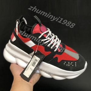 2024 Designer Italy Casual Running Shoes Top Quality Chain Reaction Wild Jewels Chain Link Trainer Casual Shoes Sneakers EUR 36-45 zm41