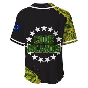 Jersey Baseball American Samoa Blue 3D na całym wydrukowanym koszulce baseballowej koszule hip -hop Tops