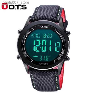 Wristwatches OTS Mens Sports 30 meter Waterproof Digital LED Military Mens Fashion Leisure Electronic Watch