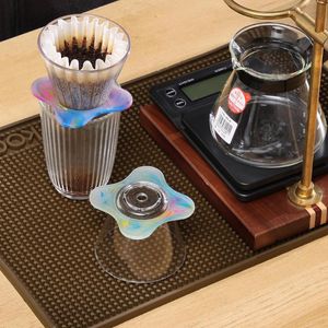 樹脂レインボーポータブルコーヒーメーカーはコーヒーメーカーのコーヒードリッパードリッパーブリューワーグラスコーヒーポットデカンタホームコーヒーフィルターを注ぐ