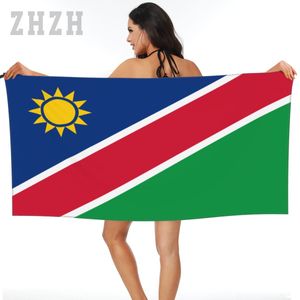 Mer design namibia flagga emblem badhandduk snabb torr mikrofiber absorberande mjukt vatten andas strand badrum