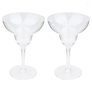 Copas descartáveis palhas coquetel copo de copo de goblet soprado de copo de pub flauta martini caule