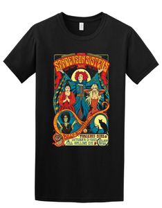 Sanderson Sisters Klasik Retro Hocus Pocus Cadılar Bayramı Film İlham Tişört Tişört Karikatür Erkekler Unisex Yeni Moda Tshirt4727175