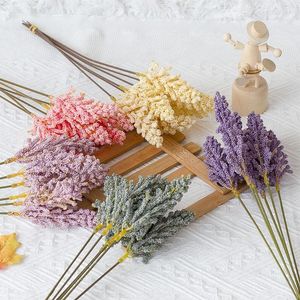 Flores decorativas de 32 cm de simulação espuma de trigo ou orelha de flor artificial grãos falsos para pografia de casamento adereços de outono suprimentos decoração de casa decoração