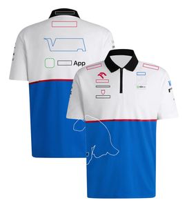 T-shirt Polo Team Short Short Summer Men's Magt-shirt nella 2024 New F1 Racing Suit Competition Team Edition