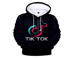 Tik Tok 3D Print Womenmen Hoodies Sweatshirts Harajuku Streetwear Hip Hop Pullover Hooded Jacket女性トラックスーツユニセックスTops9751912