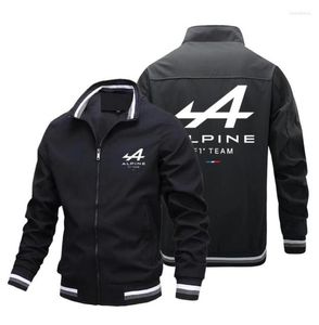 Men039s Trench Coats Alpine F1 Team Spring And Autumn Zipper Jacket Men39s Pocket Casual Sportswear Outdoor Cardigan4812057