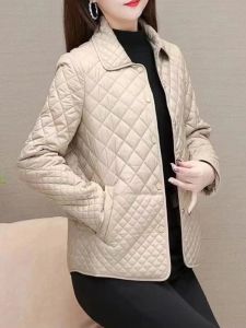 Płaszcz parkas z długim rękawem Prywatny płaszcz Solidny kolor damski kurtka zimowa nowa w ubraniach zewnętrznych 2023 biuro dama koreańska moda