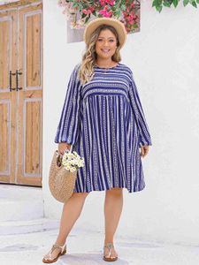 Vestidos casuais básicos plus size 3xl 4xl Casual Roupas de mulheres primavera verão Manga longa Vintage Printned vestidos curtos femininos elegantes mini vestido L49