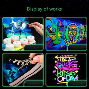 68ta Glow in the Dark Paint, светящаяся флуоресцентная краска для украшения Хэллоуина, живописи, на открытом воздухе и крытых искусствах, ткань