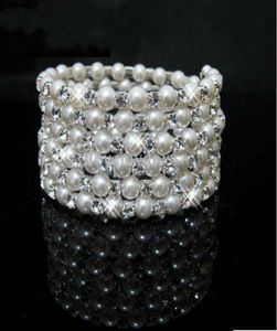 Stock 2022 Fashion Peals Crystals Braccialetti da sposa Bracciale Jewerly Bracciale9561491