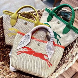 Mini Weave Basket Straw Bag Womens Fashion Handväska Designer Crossbody Clutch Beach Bag Luxury med axelband hand