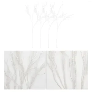 Decorative Flowers 10 Pcs Sticks Vase Decor Artificial Tree Branches Vases Tall Birch Iron Wire White