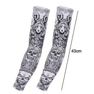 1Pair Tattoo Sleeve Flower Arm Men e Women Ice Summer Running Ciclismo de bicicleta Driving Sports Arm Hand Manga