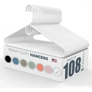 Hangers 108Pack Made Heavy Duty Plastic Clothes Bulk Hanger Jacket Coat Pack Freight Free
