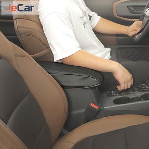 Jecar Center Console Pad Leather Car Car Seat Armrest Box Cover for Ford Bronco Sport 2021 UP Car Interior Accessories
