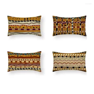 Cuscino africano decorazioni nazionali carattere totem motivano divano in vita lungo divano auto decorativo rettangolo decorativo 30x50 cm