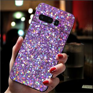 Phone Case for Google Pixel 8 7 Pro 7a 6A 6 Pro 5A 4A 3A Pixel 4 XL Pixel 5 6 4 3 3A XL Glitter Aesthetic Girl Case