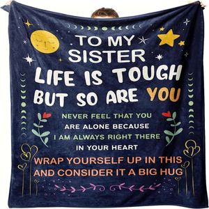 Warm Cozy Sister's All-season Knit Blanket - Stain-resistant, Multipurpose Throw for Home, Office & Travel