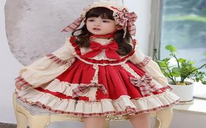 Julklänning för flickor baby Autumn Winter Navidad Lolita Girl Wedding Dress Girl Ball Gown 2020 Princess Party Kids Vestidos4712612