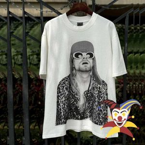 Męskie koszulki Kurt Cobain w okularach przeciwsłonecznych T Shirt Mężczyźni Kobiety wysokiej jakości koszulki T-shirt J240409