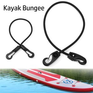2 Styles Outdoor Canoe Accessories Surfing Tether Holder Kayak Bungee Tie Down Rope Shock Cord Hook Fishing Rod Lanyard