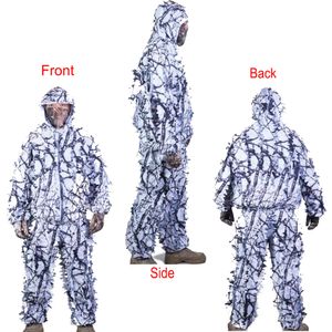Ghillie Suit utomhus 3D livtro superlätt huva lämnar kamouflagekläder djungel huvudbonad skogsskjutning