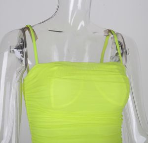 2021newasia mesh Summer Dress 2021 raps sexy bodycon ruched ruch the night club night club night form