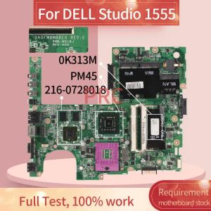 Motherboard CN0K313M 0K313M For DELL Studio 1555 Notebook Mainboard DA0FM8MB8E0 PM45 2160728018 DDR3 Laptop motherboard