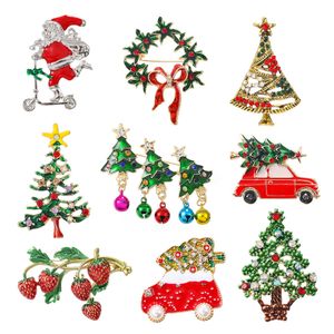 Creative Fun Christmas Brooch Lucky Holiday Blessing Gifts Jewelry Accessories Angel Snowman Christmas Tree 2023 New Year Gift
