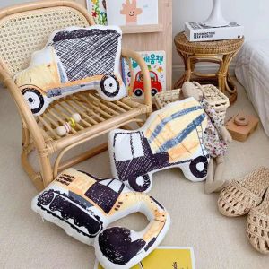 Dolls Lovely Child Throw Pillow Children Room Toy Doll Dinosaur Digger Cement Truck Clown Alpaca Octopus Charlie Pillow