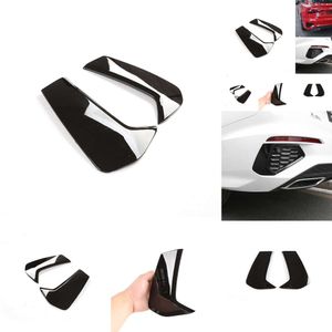 Para Audi A3 8y 2020 2021 Sedan/Hatchback 2pcs Abs Bumper Black Bumper Bumper Sports Decoração de ar Acessórios de carro