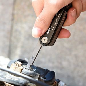 10 arada 1 çoklu tool katlanır tornavida seti ev alet bisiklet onarım aracı mini torx Phillips Düz tornavida ph2/2.5/3/4