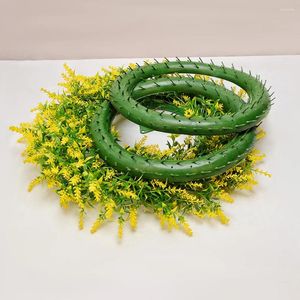 Decorative Flowers 4 Pcs Flower Garlands DIY Plastic Wreath Support Round Form Wedding Shaped Rack Frame