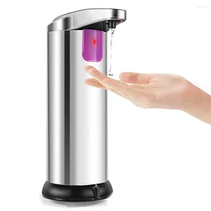 Liquid Soap Dispenser Bathroom Touchless Stainless Steel With Sensor For Kitchen Automatic Home