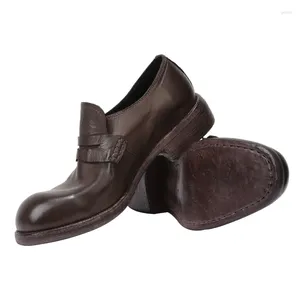 Casual Shoes Men's Leather Penny Loafer Toe Spring Classic Elegant Ivy Style Vintage Footwear