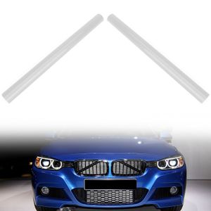 2pcs weiße Auto Stoßfänger Kühlergrill -Trimmstreifen Stützstange V. Klammerverpackung für BMW F30 F31 F32 F33 F34 F35 F36 G20 G21 G28 G29 F20 F21 22