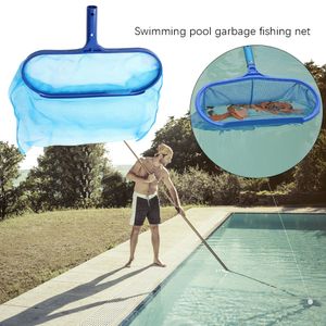 Swimming Skimmer netto skräp Rengöring Rake Mesh Leaf Nets Deep Bag Pond Bathtub Fallen Blad Rengöring Netto pool tillbehör