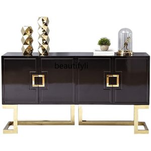 Italienische minimalistische Klavierfarbe Sideboardschrank moderne minimalistische Tee -Seitenschrank Aufbewahrung Weinschrank Möbel