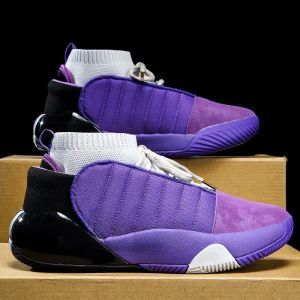 Sapatos 2023 sapatos de basquete roxo homens profissionais treinamento ao ar livre tênis masculino tênis de basquete de alta qualidade