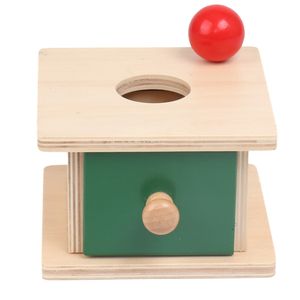 Wooden Montessori Sensory Toys Coin Imbucare Box z 6 w 1 pudełko Montessori edukacyjne zabawki treningowe dla dzieci