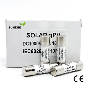 Top stopy metali 10/20/30/50/100pcs DC FUSE 1000V 10A 15A 20A 30A 32A DC 10*38 mm PV GPV BEZPIECZNO