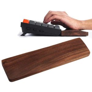 Keyboards Keyboard Palm Rest Wrist Support Mechanical Keyboard Wood Pad Ergonomic Wrist Guard Rest Pad For Wooden Laptop Keyboard Home &